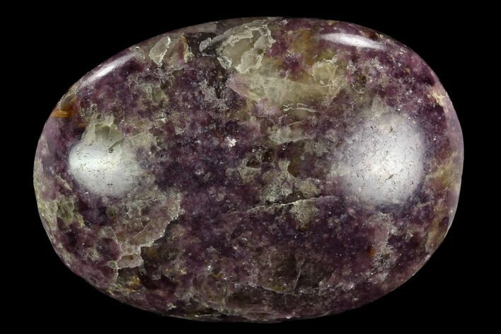 Sparkly, Purple Lepidolite Palm Stone - Madagascar #119306